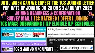 TCS Remaining Mass Onboarding in January 2025 | 2,369+ STUDENTS GOT JL & DOJ ON 16, 20 & 23 JAN 2025