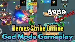 Heroes Strike Offline God Mode Gameplay