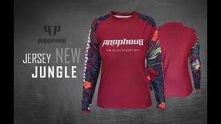 PROPHEUS Ladies Jersey "Bordeaux Jungle" for MTB Downhill, Enduro, Trail and MX/Motocross