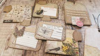 Tim Holtz Pockets & Tucks - Page Decoration Ephemera - Junk Journal