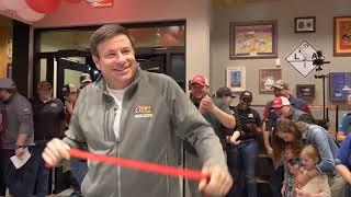 Cane's Founder Todd Graves and Crew Get Pumped Up Before the Port Allen Location's Grand Opening