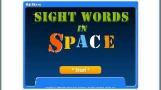 Sight Words in Space game demo.