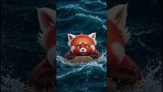 Red Panda Risked His Life for Baby Penguin ️