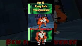 Ben 10 Every Rath Transformation NEW!!! #ben10 #omnitrix #shorts #memes