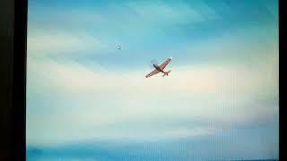 Rc warbird good flying but bad landing simulator flight