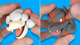 Pokémon Legends: Arceus figures making - Hisuian Growlithe line!!(Hisuian Arcanine) | Clay Art