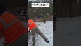 When Hitting Snowball Gone WRONG#firstsnow #snow #snowday #snowstorm #snowfun #playinginthesnow