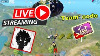 Pubg Mobile Lite || BGMI  live :   | Playing Squad | Team Code Room Card 