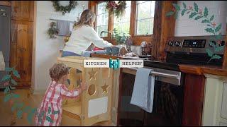 Give the Gift of Togetherness this Holiday with a Guidecraft Kitchen Helper Safety Step Stool