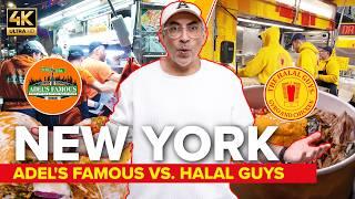 New York BEST HALAL Street Food | The Halal Guys vs. Adel's Famous Food Truck | NYC Top Things To Do