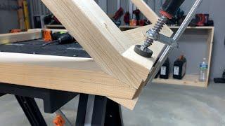 Making A Simple Style Folding Sawhorse / Feats. WORX WX051, WX531, WX176, WX820 / Woodworking