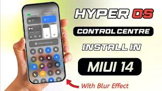 Xiaomi HyperOS Control Centre Background Blur | HyperOS New Amazing Themes | Tech Krishna Tax