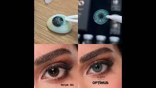 Renkli Lens - CLARO OPTİMUS - BONDİ MAVİSİ / Clarolens  #clarolens #lashes #mavilens #beauty