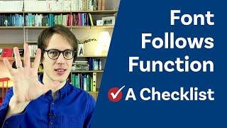 Check these 5 things before choosing a font – Font Follows Function