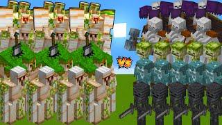 100 IRON GOLEMS VS 100 SKELETONS - EPIC MINECRAFT MOBS BATTLE!