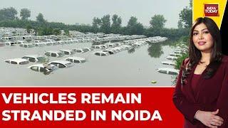 Watch | Cars Under Water In Noida As Hindon Swells