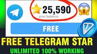 Unlimited Free Telegram Stars Trick 100% Work | How to Get Free Telegram Stars | Telegram Free Stars