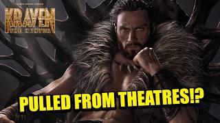 BREAKING! KRAVEN THE HUNTER PULLED FROM THEATRES?! Why Multiple Showings Are CANCELED