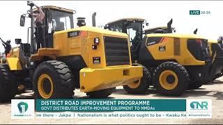 MMDAs Receive Earth-Moving Equipment from Government to Enhance District Roads Improvement Programme