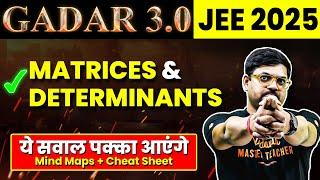 MATRICES & DETERMINANTS - Theory, Questions, PYQs | JEE 2025 (Jan Attempt) | Gadar 2025 | Harsh Sir