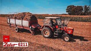 Zetor 6211 Samoutovarna prikolica za sijeno SIP Pionir 26 skupljanje sena početak baliranja 2022 