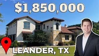 What Does $2,000,000 Get in Leander, Texas in 2023 | Luxury Home in Austin Suburb | 4953SQFT | Pool