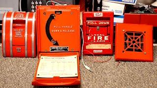 Testing Vintage Coded Fire Alarm Pull Stations w/ Notifier 34-24 Horn!