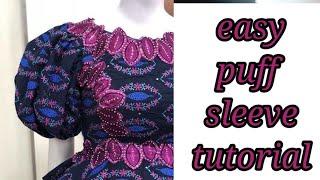 How to make a puff sleeve/cutting and stitching