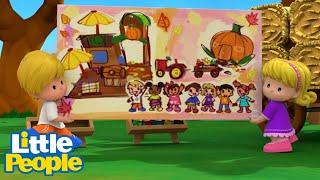 Little People Little Paintings: How To Paint like a Pro! | Little People Fisher Price Full Episodes