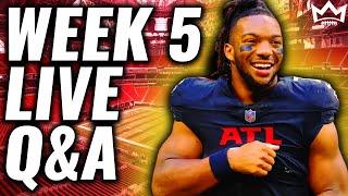 LIVE Week 5 Start/Sit Fantasy Football Advice Q&A | Fantasy Football 2024