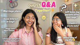 Our 1st Q&A Marriage plan, Will i stay with my family after marriage? interest in gay? ||YR|| ️