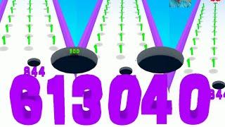 Hole Number (vs) Layer Man Runner - Level Up, Asmr Gameplay (MAX LEVEL)