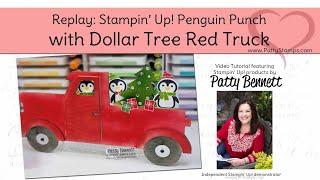 Dollar Tree Christmas Crafting with Stampin' UP! Penguin
