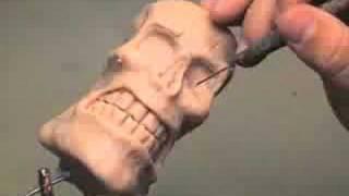 tiki skull stump  by chuck ferrell skull13