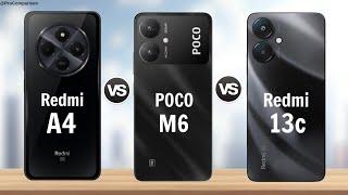 Redmi A4 5G vs POCO M6 5g vs Redmi 13c 5g || Comparison