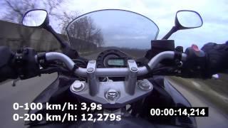 Yamaha FZ6 Fazer (2006) - Acceleration 0-100 & 0-200 km/h