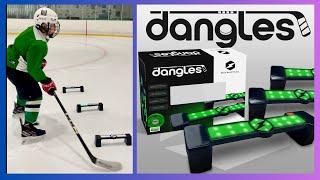 [Bolt Dangles] Hockey Stickhandling Training Aids on Ice [Fun Games for Kids]