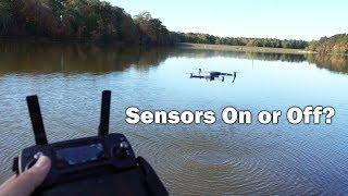 Flying Over Water - Downward Positioning Sensors On or Off?