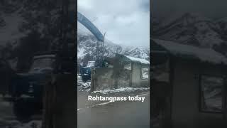 snowfall in Manali upper mountains #kullumanali