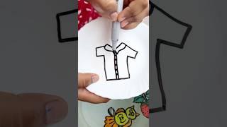 Best V letter shirt drawing with magical pen #shorts
