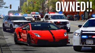 COPS MESSING WITH THE WRONG LAMBORGHINI DRIVER!! *COMPILATION*