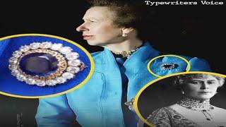 The Beautiful History of Princess Anne's Sapphire Cluster Brooch #britishroyalfamily #princessanne