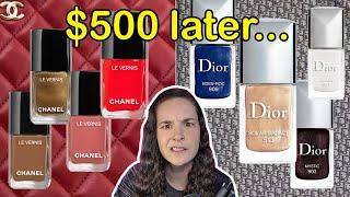 I spent $500 on Chanel & Dior Nail Polish 