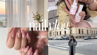 vlog•네일샵브이로그•korean nail vlog•(3인풀예약샵,폴리젤연장꿀팁대방출,셀프네일,아이즈미,유즈미바디젤,회식,네일꿀팁,네일시술영상,세리오비트추천)