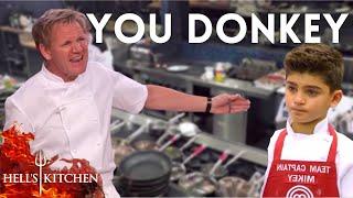 Kid gets DESTROYED by Gordon Ramsay on Hells Kitchen