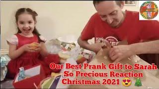 Our Prank to Sarah Best Reaction! Xmas 2021 @Boland-Thoms family Official #vlog #shorts