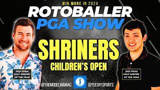 2024 SHRINERS - TOP 10 RANKINGS, BETS, DFS