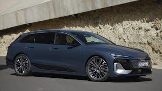 Audi S6 Avant e-tron Exterior Design in Plasma blue