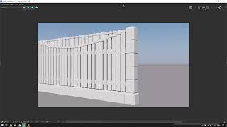 Railclone. Procedural Modeling Fence