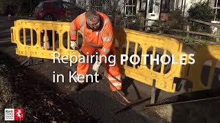 Potholes in Kent. How potholes occur and how Kent County Council (KCC)  repairs them.